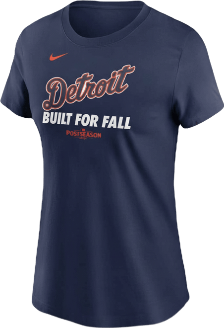 Women's Navy Detroit Tigers 2025 Mlb Postseason Authentic Collection T-Shirt