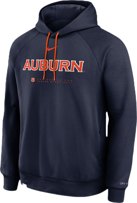 Auburn Courtside Basketball Practice Sudadera con gorro sin cierre Nike Dri-FIT para hombre