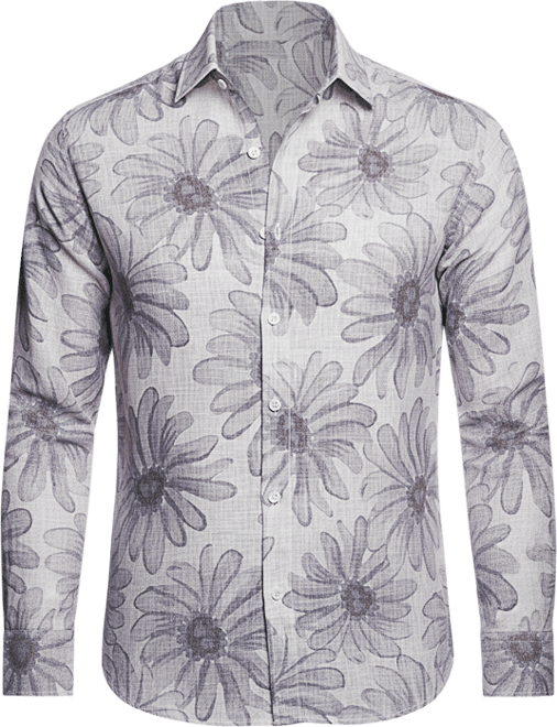 Men's Coin Grey Gloomy Daisy Shirt