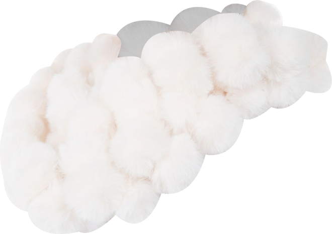 Women's Cozy Luxe Faux Fur Pom Loop Scarf