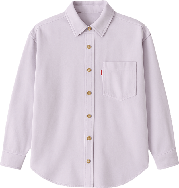 Women's Iris Button-Front Cotton Overshirt
