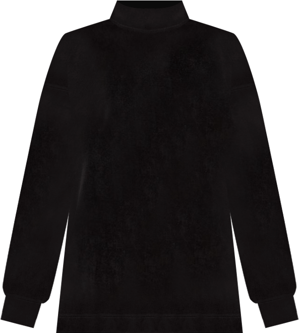 Women's Organic Cotton Velour Mock Neck Pullover