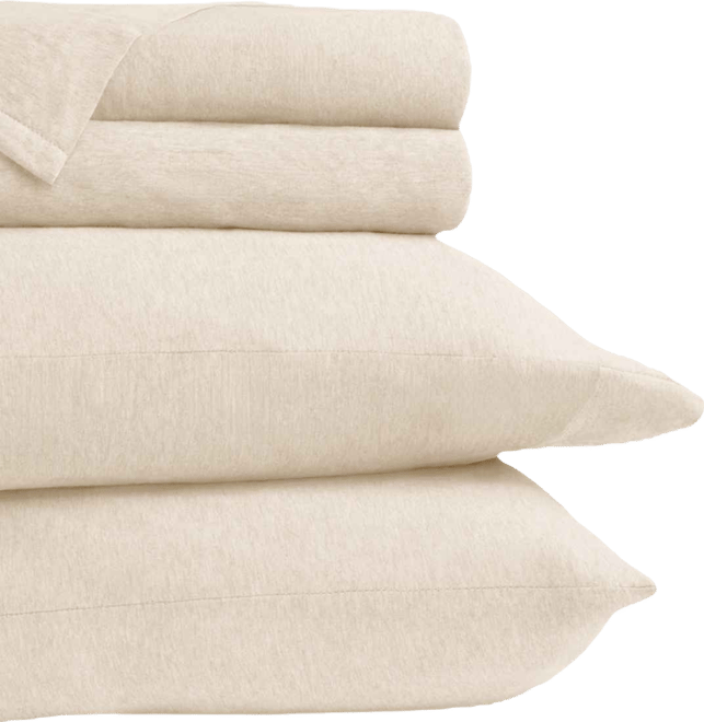 Jersey Cotton 4-Pc. Sheet Set, Queen
