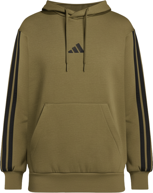 Men's Essential Three Stripes Fleece Hoodie