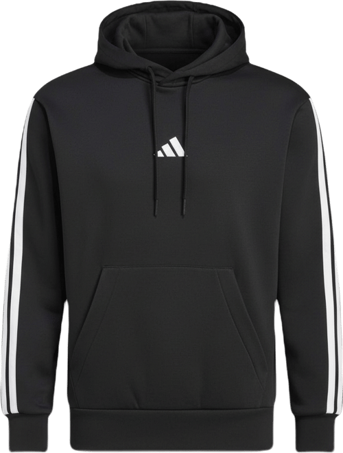 Men's Essential Three Stripes Fleece Hoodie