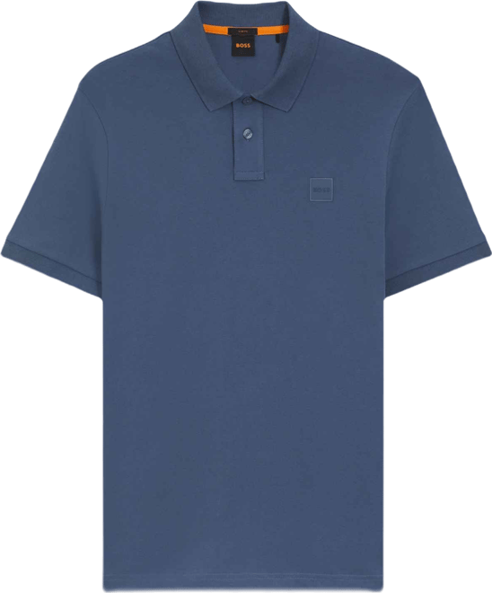 Boss by  Men's Slim-Fit Stretch-Cotton Logo Patch Polo Shirt