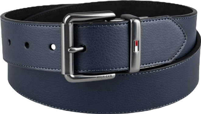 Men's Two-In-One Reversible Casual Matte and Pebbled Belt