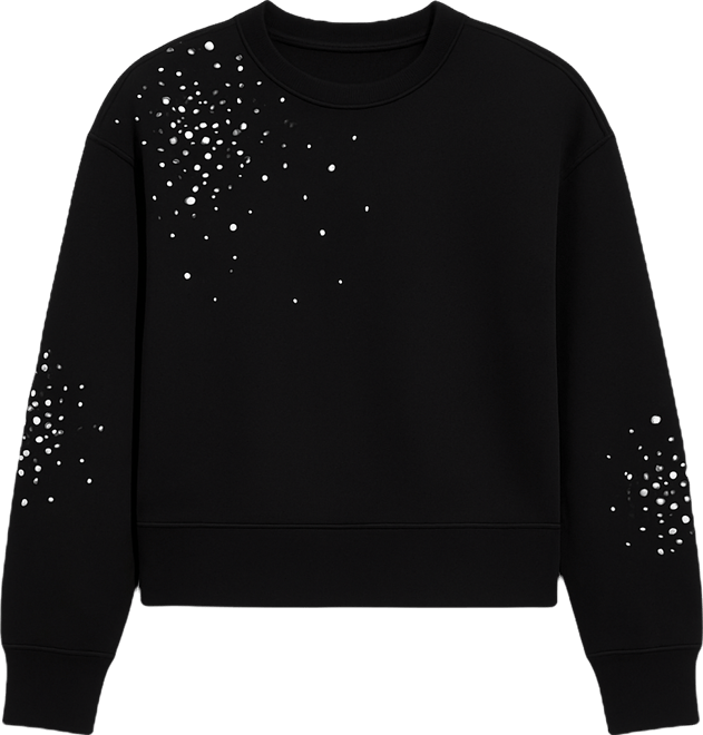 Women's Embellished French Terry Sweatshirt, Macy's Exclusive