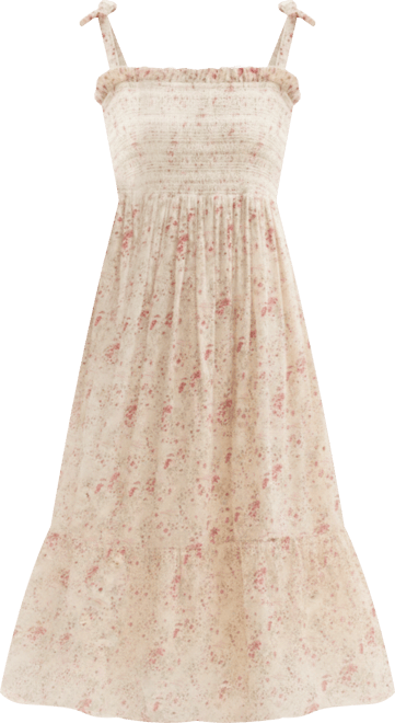 Women's Annie Smocked Print Maxi Dress