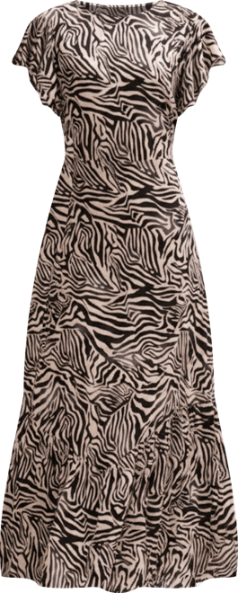 Women's Zelda Tiered Zebra Print Maxi Dress