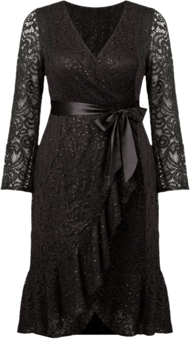 Women's Plus Size Cosmopolitan Sequin Lace Cocktail Dress