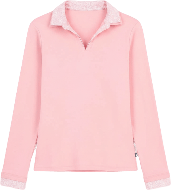 Nautical Jeans Women's Double-Collar Long-Sleeve Top