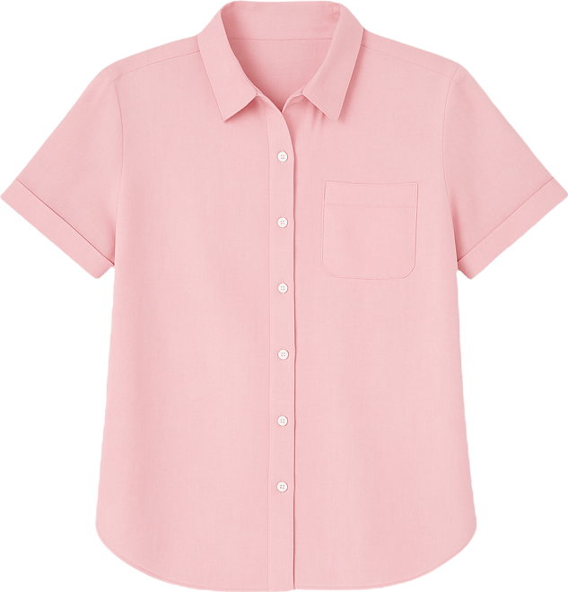 Nautica Women's Solid Short-Sleeve Camp Shirt