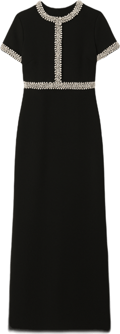 Women's Crewneck Embellished Ankle Dress