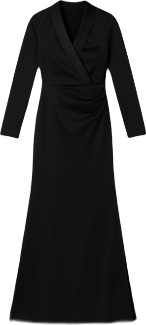 Women's V-Neck Tuxedo Dress