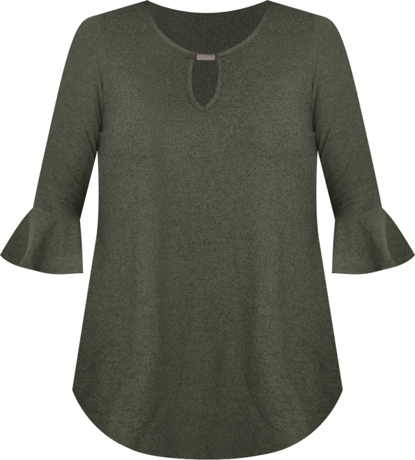 Women's 3/4 Bell Sleeve Pullover Top