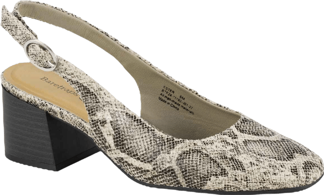 Women's Ester Block Heel Slingback Pumps