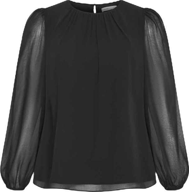 Plus Size Kelly Sheer Sleeve Top