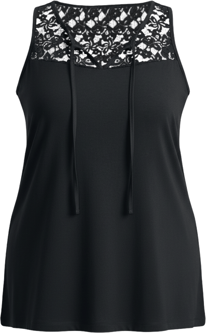 Women's Lace Yoke Detail Tank (Women's Top)