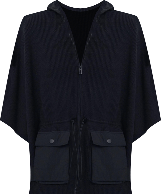 Women's Poncho with hood and pockets