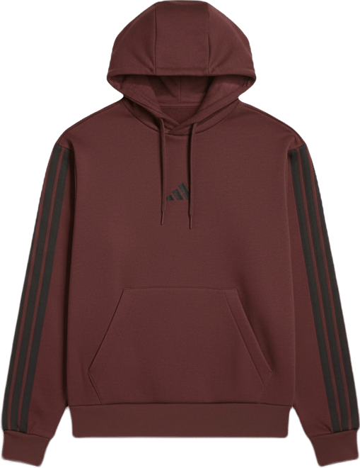Men's Essential Three Stripes Fleece Hoodie