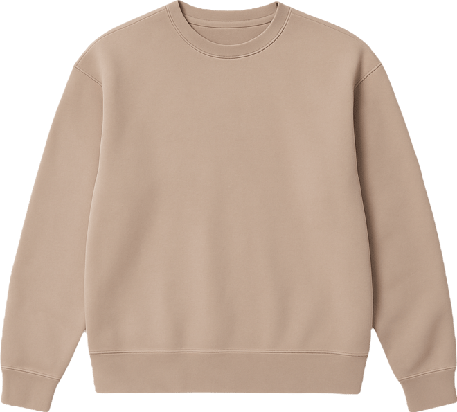 Men's Men s Organic Cotton Teddy Oversized Crewneck