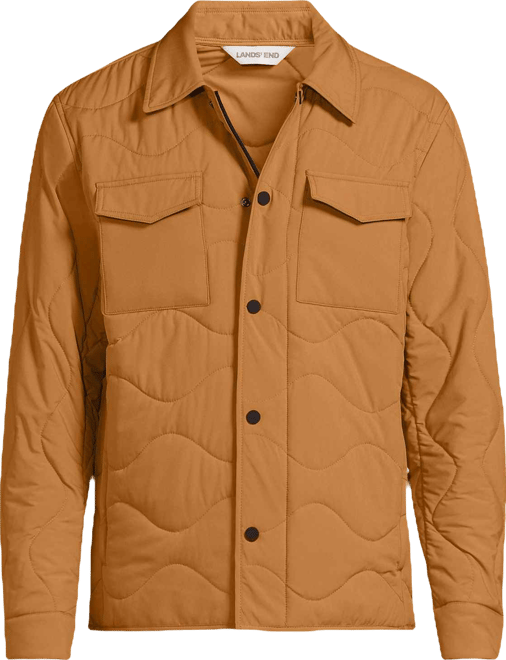 Men's Quilted Insulated Shirt Jacket