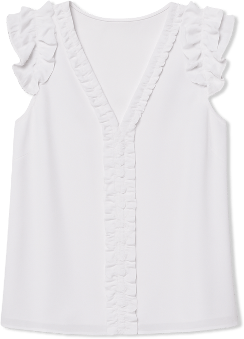 Women's Ruffled Sleeveless Top