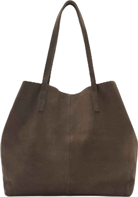 Women's Suede Shopper Bag