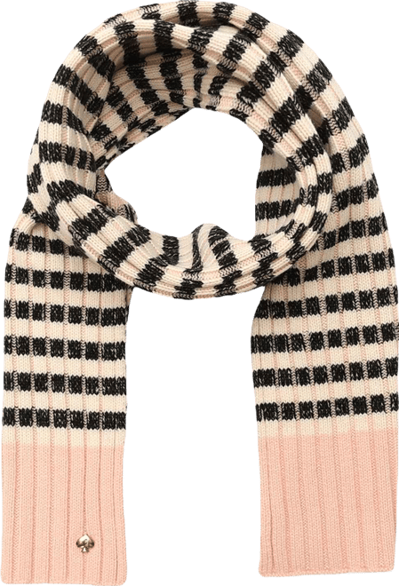 Striped Ribbed Scarf