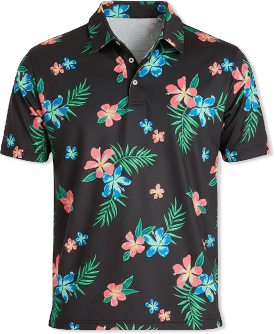 Men's The Electric Flowers Performance Polo Shirt