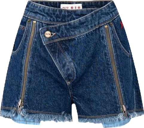 Women's Free Heaven Short With Zip Details