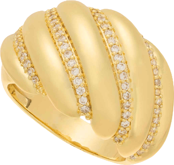 Pave Chunky Bubble Band Ring, Macy's Exclusive