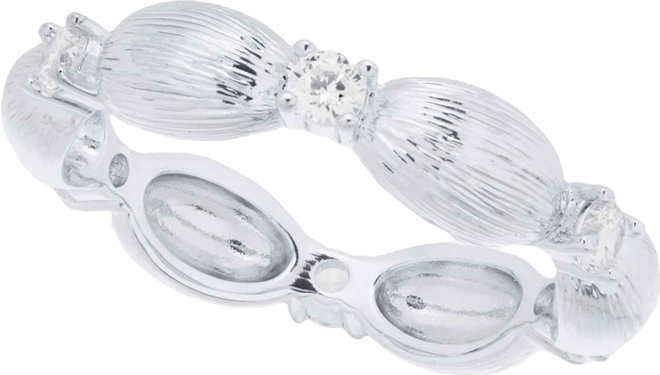 Cubic Zirconia Textured Bubble Band Ring, Macy's Exclusive