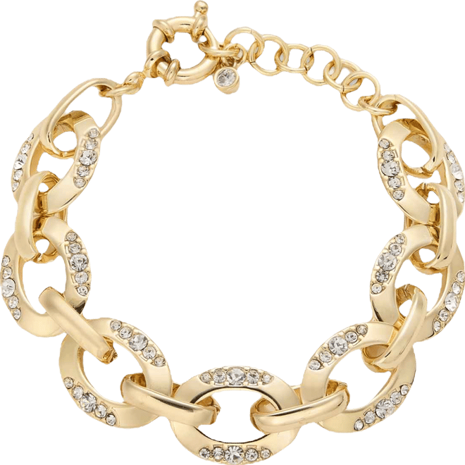 Pave Oval Link Statement Bracelet, Macy's Exclusive