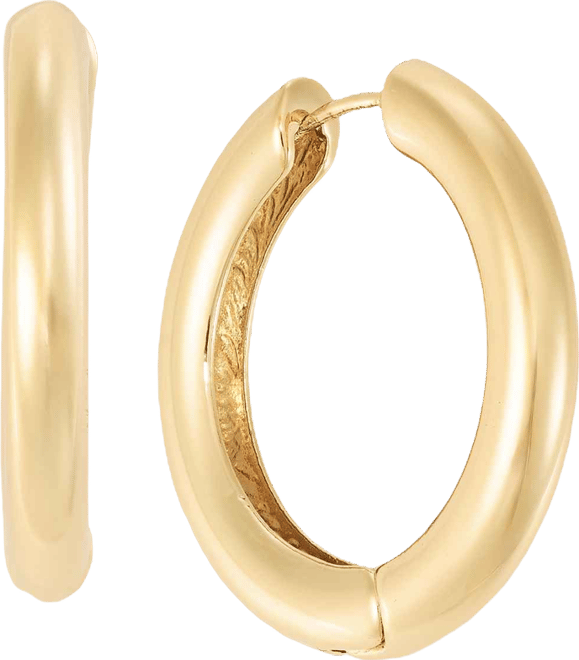 Medium Gold-Tone Hoop Earrings, Macy's Exclusive