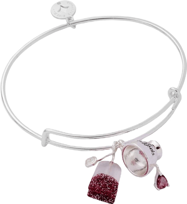 'Spill the Tea' Cup & Tea Bag Charm Bangle