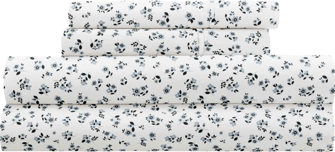 Delicate Blossoms 4-p.c. Sheet Set, California King