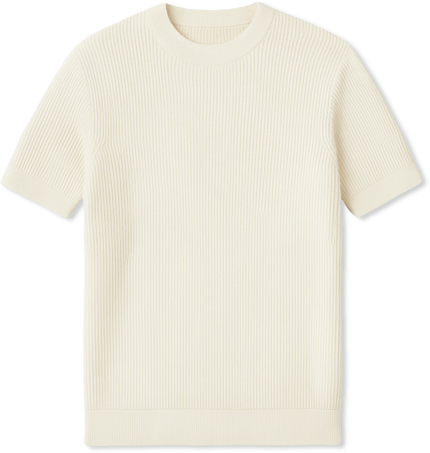 Men's Ribbed Knit T-Shirt