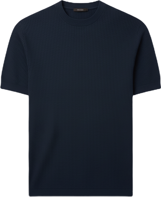 Men's Ribbed Knit T-Shirt