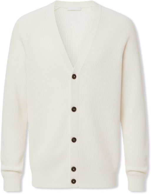 Men's Ribbed Knitted Buttons Cardigan