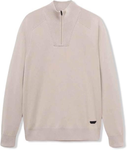 Men's Breathable Zip-Neck Sweater