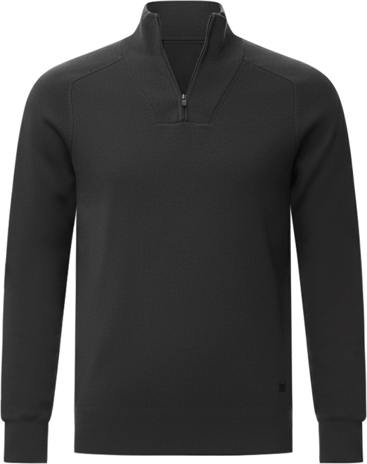 Men's Breathable Zip-Neck Sweater