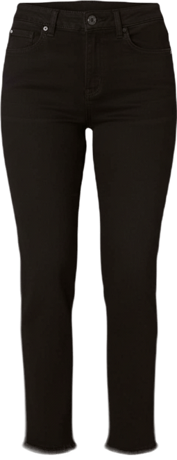 Petite Absolution Raw-Hem Slim-Straight Jeans