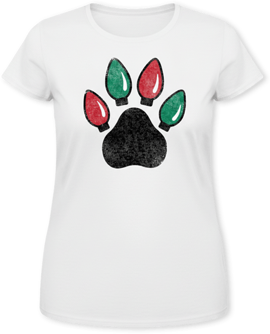 Plus Size Paw Lights Graphic T-shirt