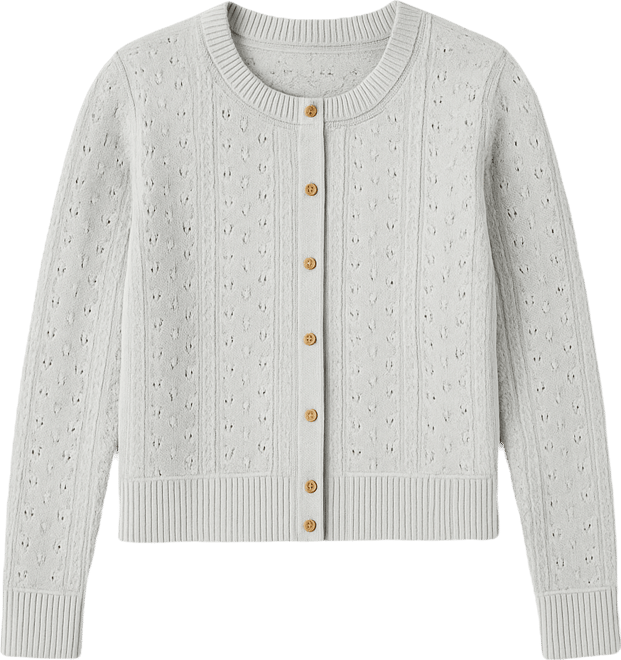 Women's Pointelle Cardigan