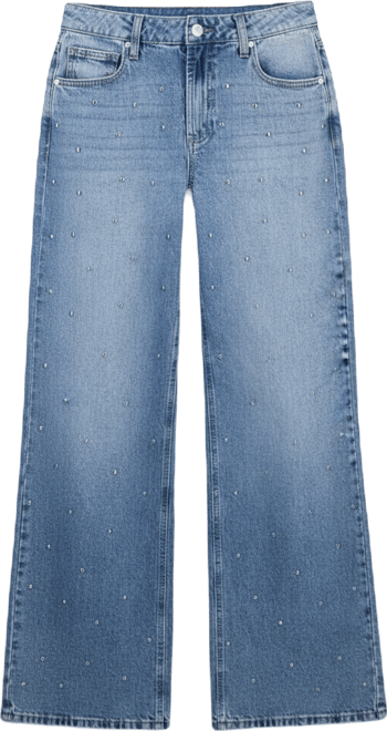 Women's Studded Wide-Leg Jeans, Macy's Exclusive