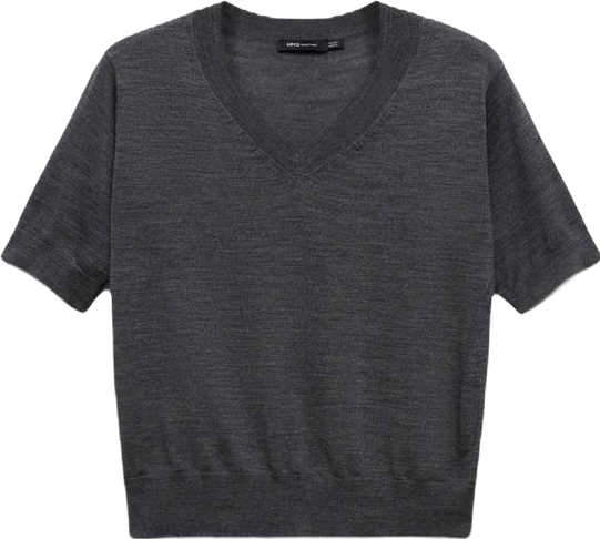 Women's Wool V-Neck Sweater