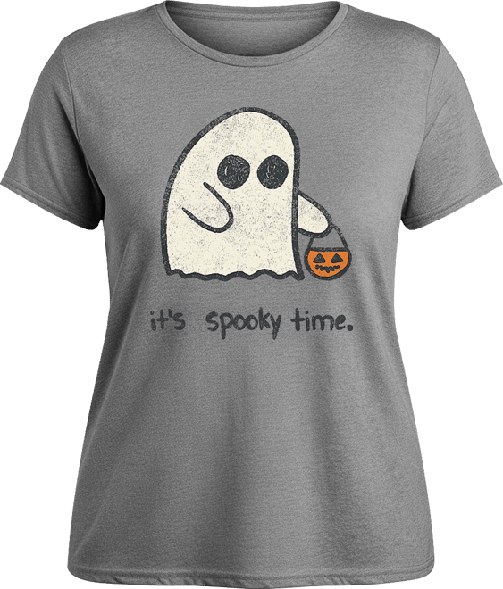 Halloween It's Spooky Time Women's Short Sleeve Graphic T-shirts