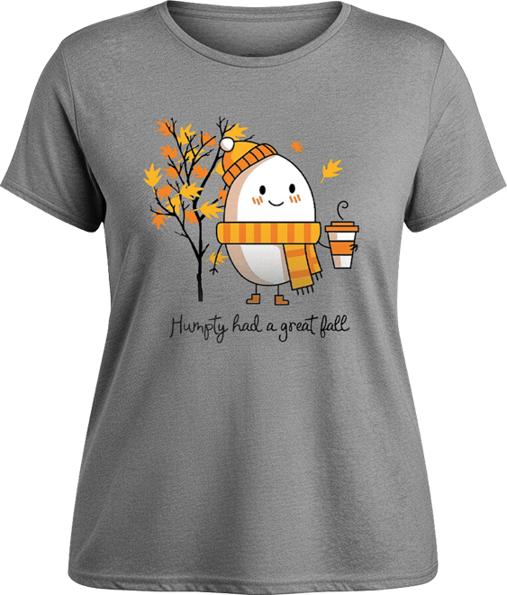 Plus SizeHumpty Dumpty Women's Short Sleeve Graphic T-shirts